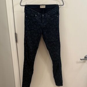 Big Star Navy Floral Jeans